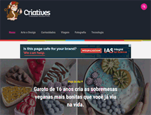Tablet Screenshot of criatives.com.br
